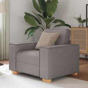 vidaXL Canapea fotoliu gri taupe 60 cm, material textil imagine