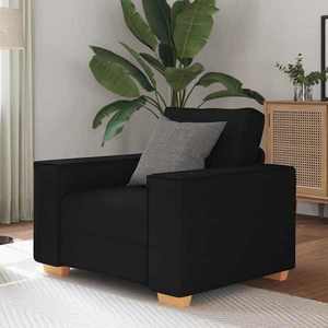 vidaXL Canapea fotoliu negru 60 cm material textil imagine