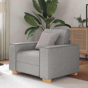 vidaXL Canapea fotoliu gri nor, 60 cm, material textil imagine
