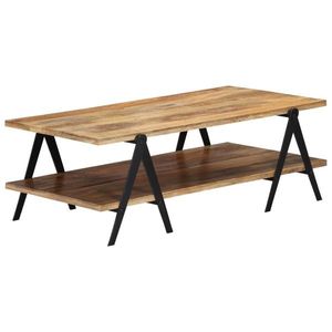 vidaXL Măsuță de cafea, 115 x 60 x 40, lemn masiv de mango imagine