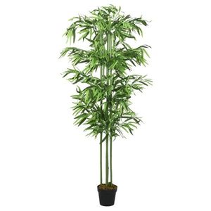 vidaXL Arbore din bambus artificial 240 de frunze 80 cm verde imagine