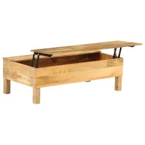 vidaXL Măsuță de cafea, 110 x 55 x 35 cm, lemn masiv de mango imagine