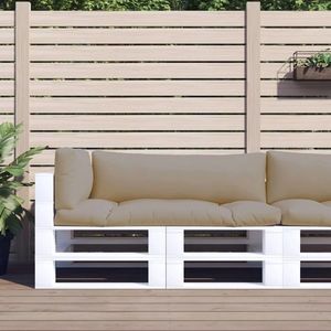 vidaXL Perne de paleți, 3 buc., gri taupe, material textil imagine