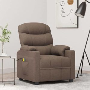 vidaXL Scaun de masaj, taupe, țesătură imagine