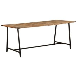 vidaXL Masă de bucătărie, 180x90x75 cm, lemn masiv de mango imagine