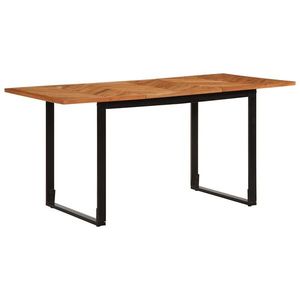 vidaXL Masa de sufragerie 160x80x75 cm din lemn masiv de salcam imagine