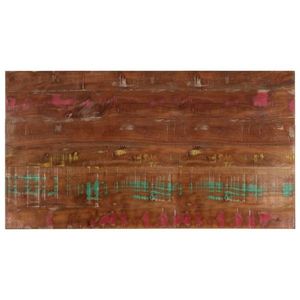 vidaXL Blat de masă, 110x60x3, 8cm, dreptunghiular, lemn masiv reciclat imagine