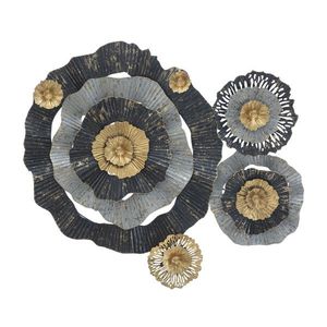 Mauro Ferretti Otos Panou Metalic Fier cm 100X8X80 | Aosom Romania imagine