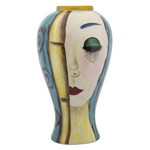 Mauro Ferretti Vaza Ceramica Art Face cm Ø 28X50 | Aosom Romania imagine