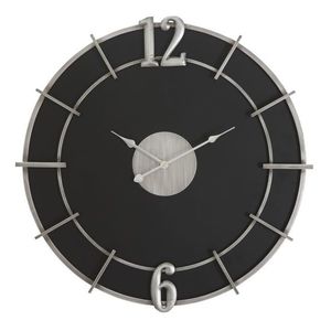 Mauro Ferretti Ceas De Perete Lemn Si Metal cm Ø 60X4, 5 | Aosom Romania imagine