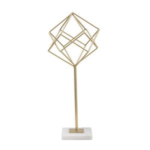 Mauro Ferretti Sculptura Cub Decor cm 16X18X41, 5 | Aosom Romania imagine