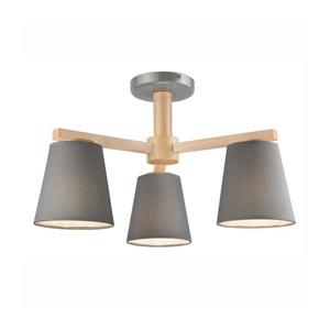 Lustră aplicată ELLIE 3xE27/60W/230V gri imagine