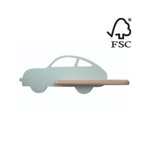 Aplică LED cu raft pentru copii CAR LED/5W/230V verde/lemn imagine