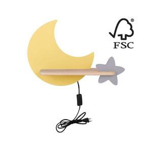 Aplică LED cu raft pentru copii MOON LED/5W/230V imagine