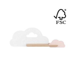 Aplică LED cu raft pentru copii CLOUD LED/5W/230V alb/roz imagine