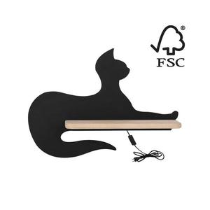 Aplică LED cu raft pentru copii BLACK CAT LED/5W/230V imagine