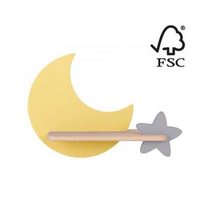 Aplică LED cu raft pentru copii MOON LED/5W/230V imagine