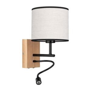Lampă de perete 67291974 BOHO 1xE27/25W/230V + LED/1W/230V stejar imagine