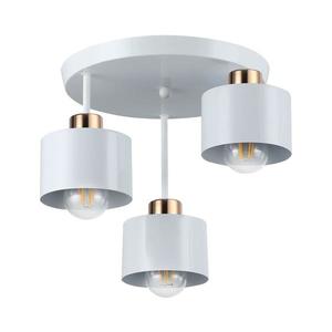 Lustră pe tijă 3xE27/35W/230V d. 30 cm alb/auriu imagine