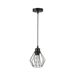 Lustră pe cablu 1xE27/35W/230V d. 18 cm negru imagine