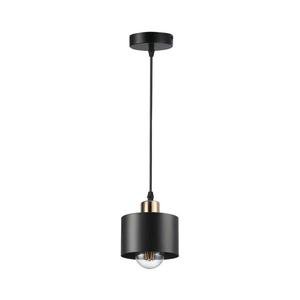 Lustră pe cablu 1xE27/35W/230V d. 12 cm negru/auriu imagine