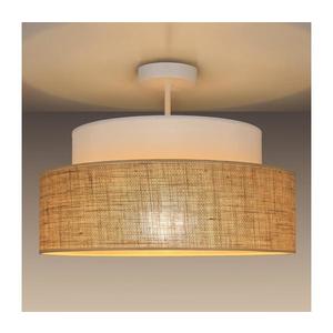 Lustră aplicată BOHO 1xE27/60W/230V alb/bej imagine