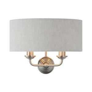 Aplică Endon 94403 HIGHCLERE 2xE14/40W/230V gri/crom mat imagine
