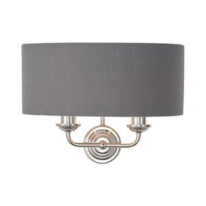 Aplică Endon 94406 HIGHCLERE 2xE14/40W/230V dark gri/crom lucios imagine