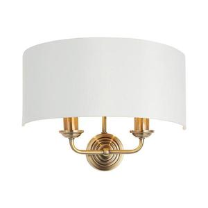 Aplică Endon 98937 HIGHCLERE 2xE14/40W/230V alb/alamă imagine