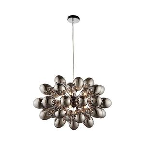 Lustră pe cablu Endon 80124 INFINITY 8xG9/28W/230V negru/fumuriu imagine