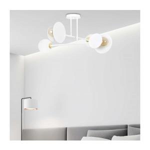 Lustră pe tijă MINERVA 2xE27/15W + 2xE14/10W/230V alb imagine