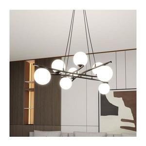 Lustră pe cablu ESSA 8xE14/10W/230V negru/alb imagine