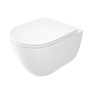 Toaletă suspendată cu colac Deante CGRD6ZPW ROUND ceramică/alb imagine