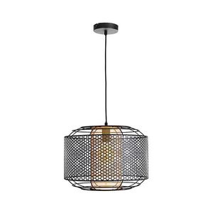Lustră pe cablu DENTON 1xE27/40W/230V negru imagine