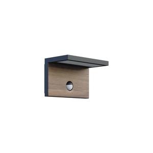 Aplică LED de exterior cu senzor NATURA LED/12W/230V 4000K IP54 maro/antracit imagine