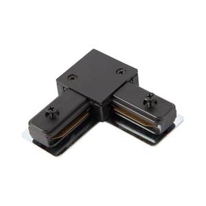 Conector tip L pentru corpuri de iluminat în sistem de șină monofazic negru imagine