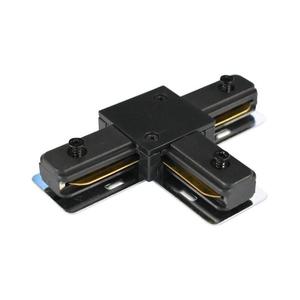 Conector tip T pentru corpuri de iluminat în sistem de șină monofazic negru imagine