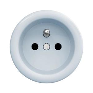 Priză de epocă lap 230V albastru imagine