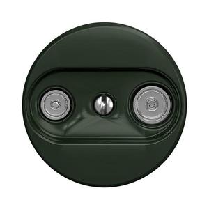Priză TV+R (terminală) de epocă lap verde imagine