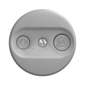 Priză TV+R (intermediară) de epocă lap gri imagine