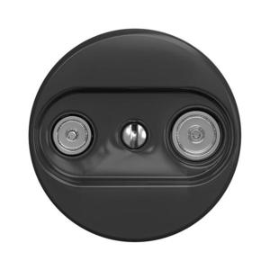 Priză TV+R (intermediară) de epocă lap antracit imagine