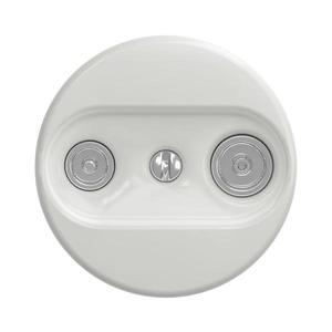 Priză TV+R (terminală) de epocă lap alb imagine