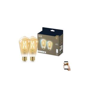 SET 2x bec LED dimabil VINTAGE ST64 E27/6, 7W/230V 2000-5000K Wi-Fi WiZ imagine