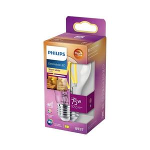 Bec LED dimabil Philips Warm Glow A60 E27/7, 9W/230V 2200-2700K CRI 90 imagine