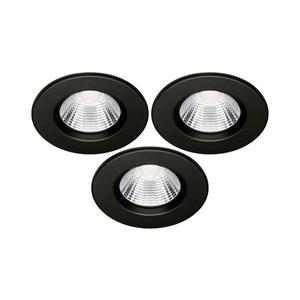 SET 3x corp de iluminat LED încastrat pentru baie LED/5, 5W/230V 2700K IP65 negru imagine