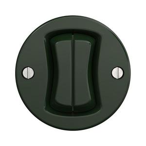 Întrerupător cap-scară dublu de epocă lap nr. 6+6 verde imagine