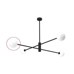 Abajur de rezervă din sticlă pentru lustră DORI G9 d. 10 cm alb imagine