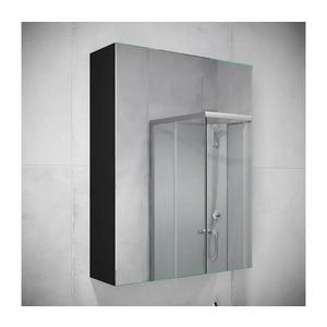Dulap de baie cu oglindă BATH DELUXE 02-050-63-02-01 KENWOOD 65x50 cm negru imagine