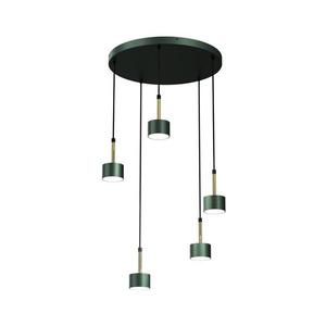 Lustră pe cablu ARENA 5xGX53/11W/230V verde/aurie imagine