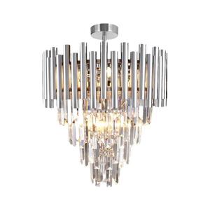 Lustră pe tijă MADISON 9xE14/40W/230V crom mat imagine